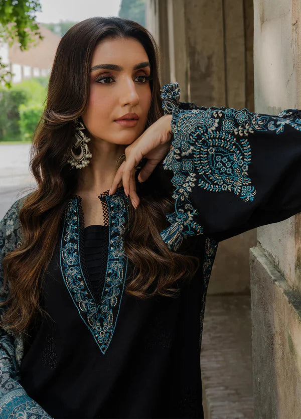 Lawn-3PC Embroidered Shirt With Digital Printed Jauqard Dupatta-5048