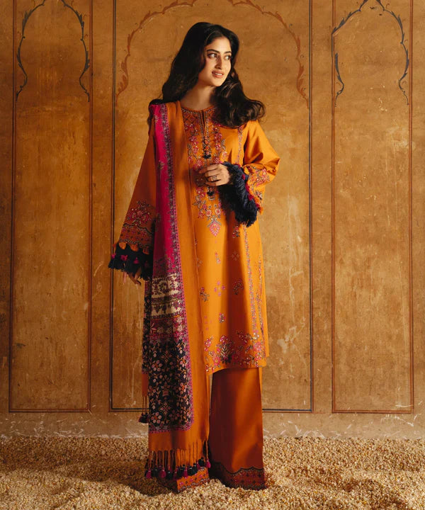 Lawn-3PC Embroidered with Digital Printed Jacquard Dupatta-5126