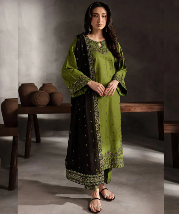 3PC Premium Embroidery Lawn Suite 2026