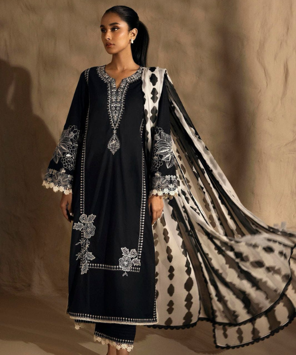 LUXURY PREMIUM EMB 3PC LAWN COLLECTION 2026