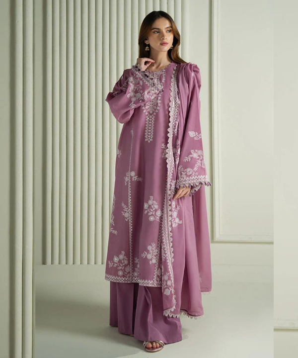 LUXURY PREMIUM EMB 3PC LAWN COLLECTION 2026