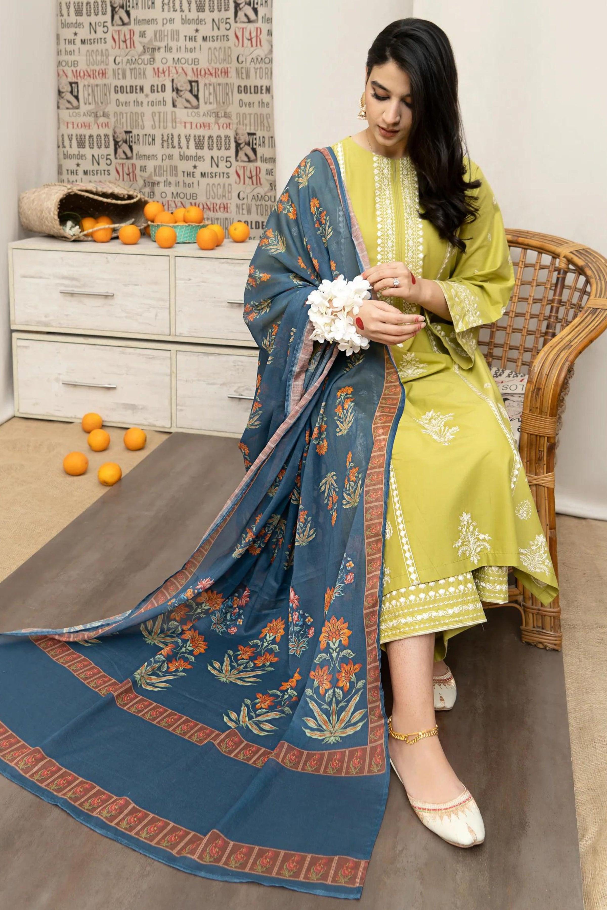LUXURY PREMIUM EMB 3PC LAWN COLLECTION 2026